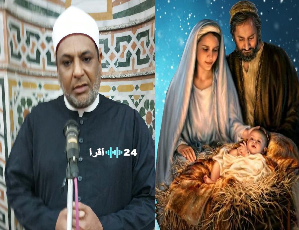 «تواصل إنساني ملهم» إمام مسجد الست حميدة يهنئ المسيحيين بأعياد الميلاد عبر مكبرات الصوت