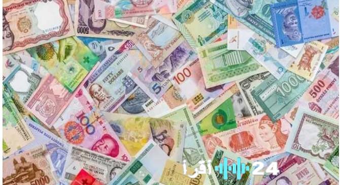 «تباين أسعار العملات الأجنبية والعربية واليويور يسجل 54.99 جنيها»