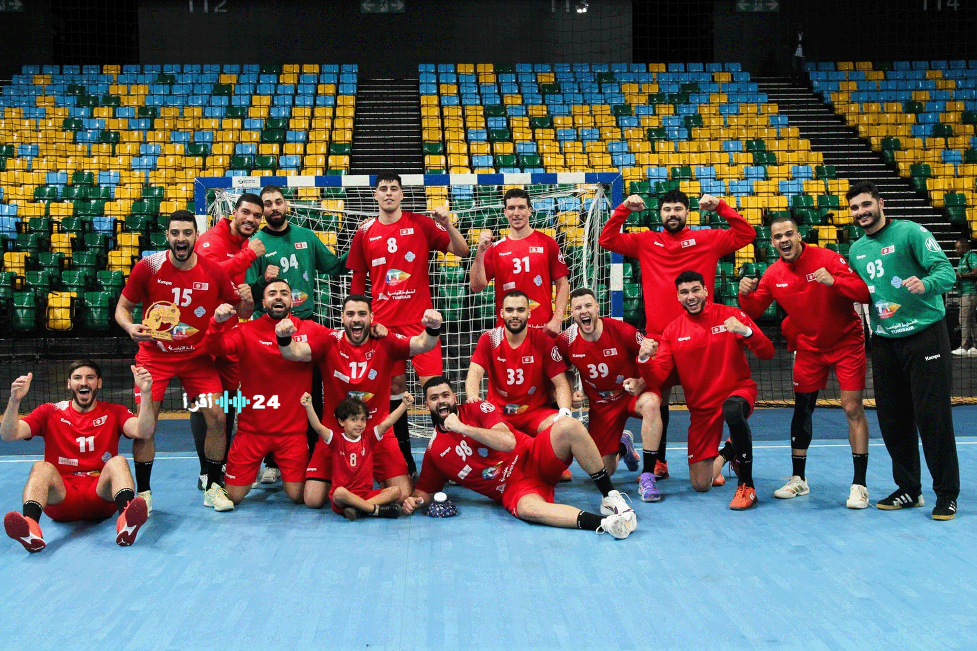 مصر وتونس قمة أفريقية تحدد بطل اليد