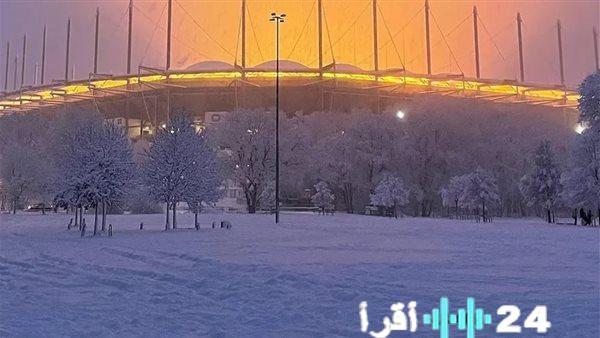 نسق الثلوج يعيق مباراة هامبورغ وباير ليفركوزن في الدوري الألماني
