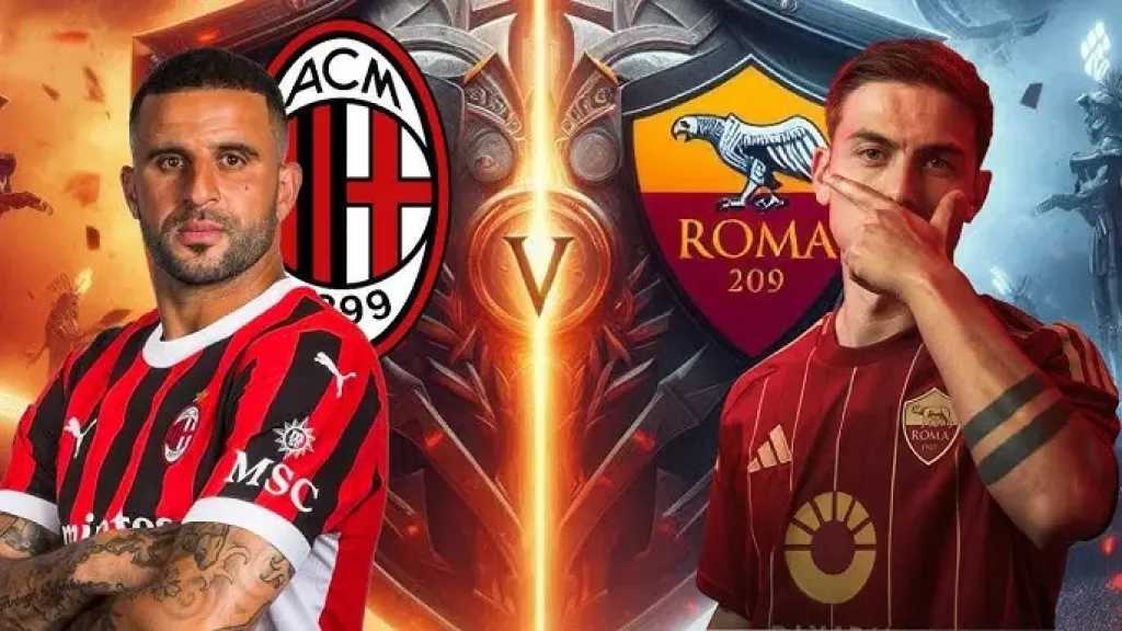 القنوات الناقلة لمباراة ميلان وروما بالدوري الإيطالي وكيف تشاهدها مجانًا