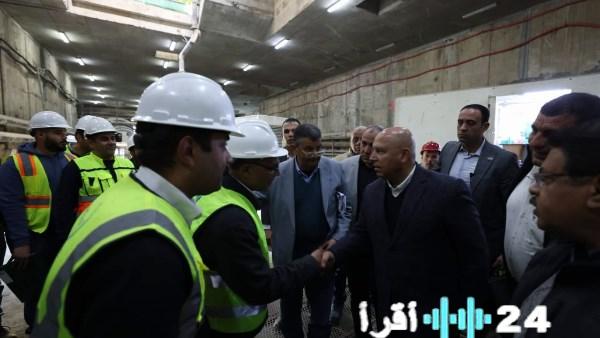 جولة تفقدية للوزير في المرحلة الأولى من الخط الرابع لمترو الأنفاق مع صور توثيقية