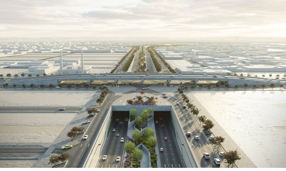 جسر الثمامة بالرياض يعزز البنية التحتية تحقيقًا لرؤية 2030