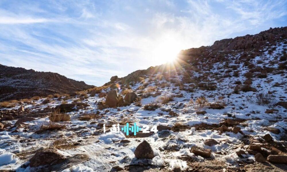 موجة صقيع قاسية تضرب الجوف السعودية ودرجات حرارة تهبط تحت الصفر