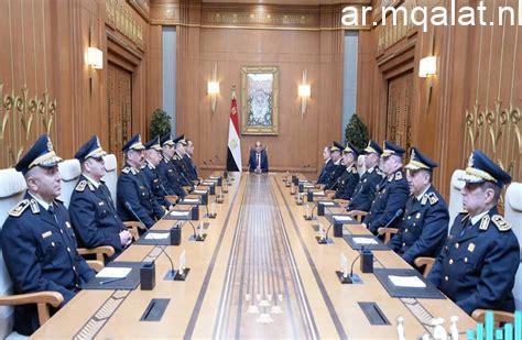 الرئيس السيسي يجتمع بأعضاء المجلس الأعلى للشرطة لمناقشة القضايا الأمنية