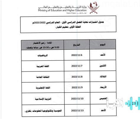 جداول امتحانات نهاية الفصل الدراسي الأول لكافة المراحل التعليمية في القاهرة