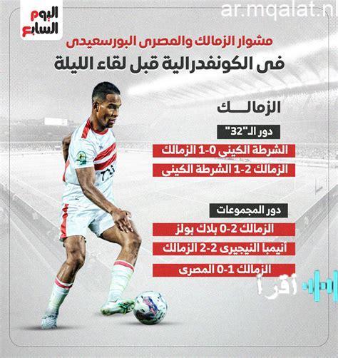 قبل الحسم المنتظر استعرض مسيرتي الزمالك والمصري في البطولة الإفريقية