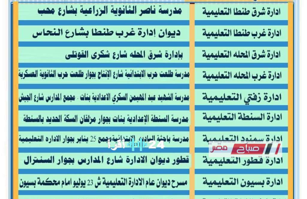 فتح باب تظلمات الشهادة الإعدادية في محافظة الغربية للترم الأول