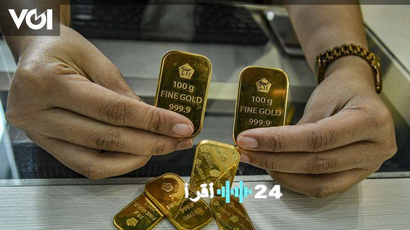 انخفاض أسعار الذهب والفضة من Antam