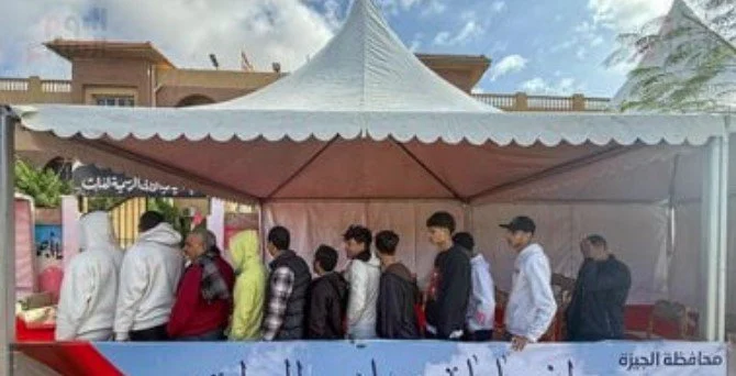 إقبال كبير على لجان الهرم خلال التصويت في جولة الإعادة للدوائر الملغاة في انتخابات النواب