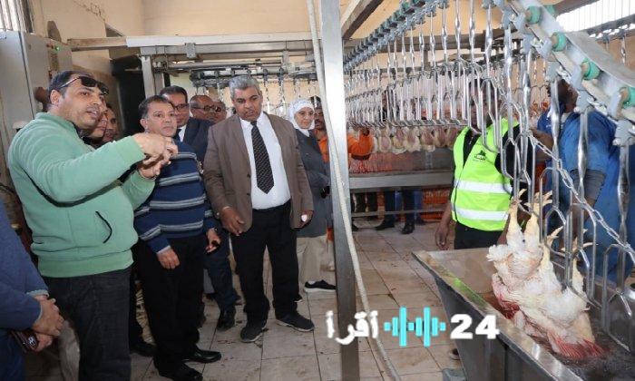 افتتاح مجزر آلي للدواجن ومشتل للنباتات الطبية والعطرية في جامعة قنا