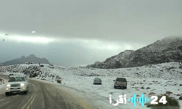 اجتياح موجة برد شديدة لمنطقة الحدود الشمالية