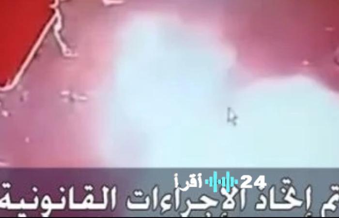 «شاهد اللحظة المثيرة» القبض على المتهم في إشعال النار بتوك توك في سوهاج