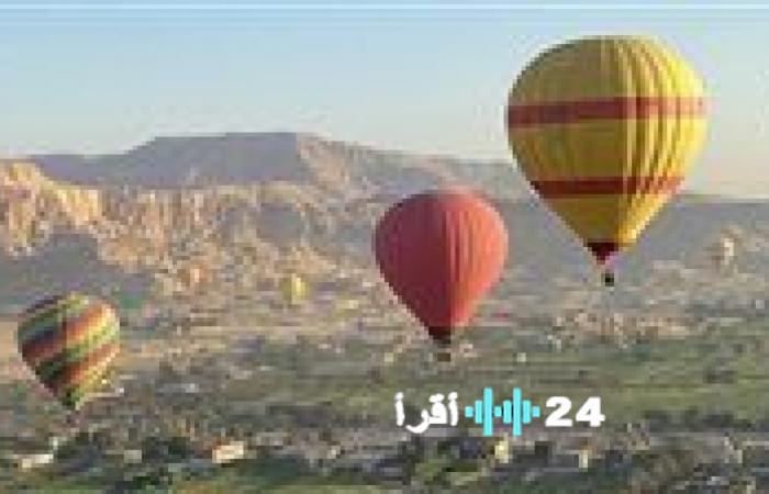 عودة رحلات البالون الطائر في الأقصر بعد تحسن حالة الطقس وفقًا لبيان الطيران المدني