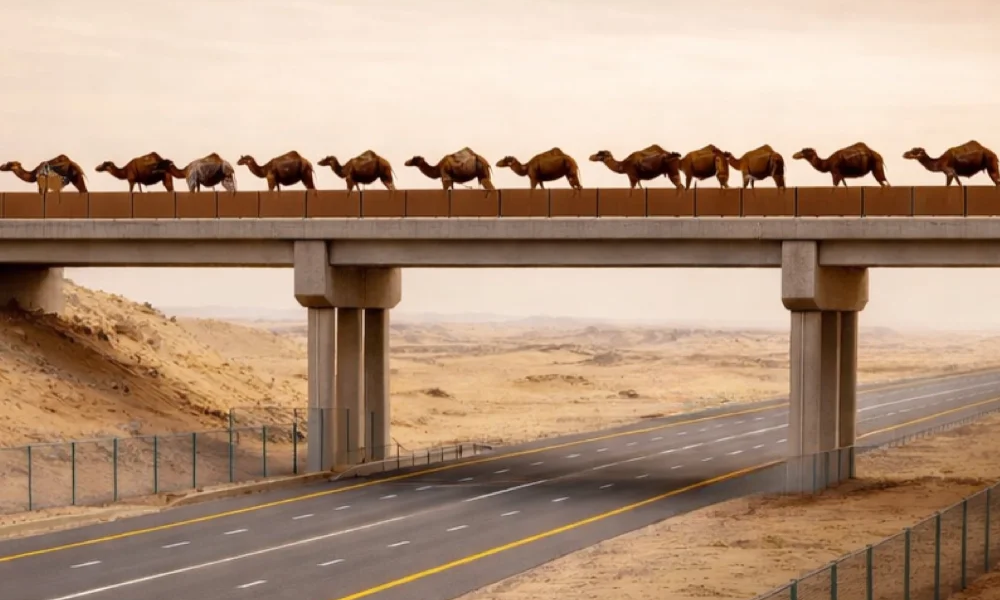 السعودية تعتمد معابر وسياجاً للإبل لتعزيز السلامة على الطرق السريعة