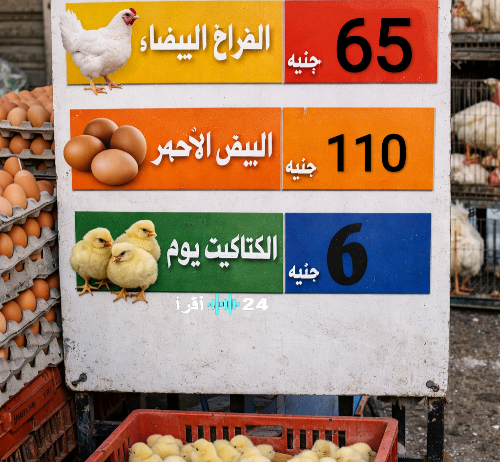 «عين على الأسعار» انخفاضات متتالية تضرب السوق المصري الجمعة 23 يناير أسعار الفراخ والبيض والكتاكيت في أحدث تقرير