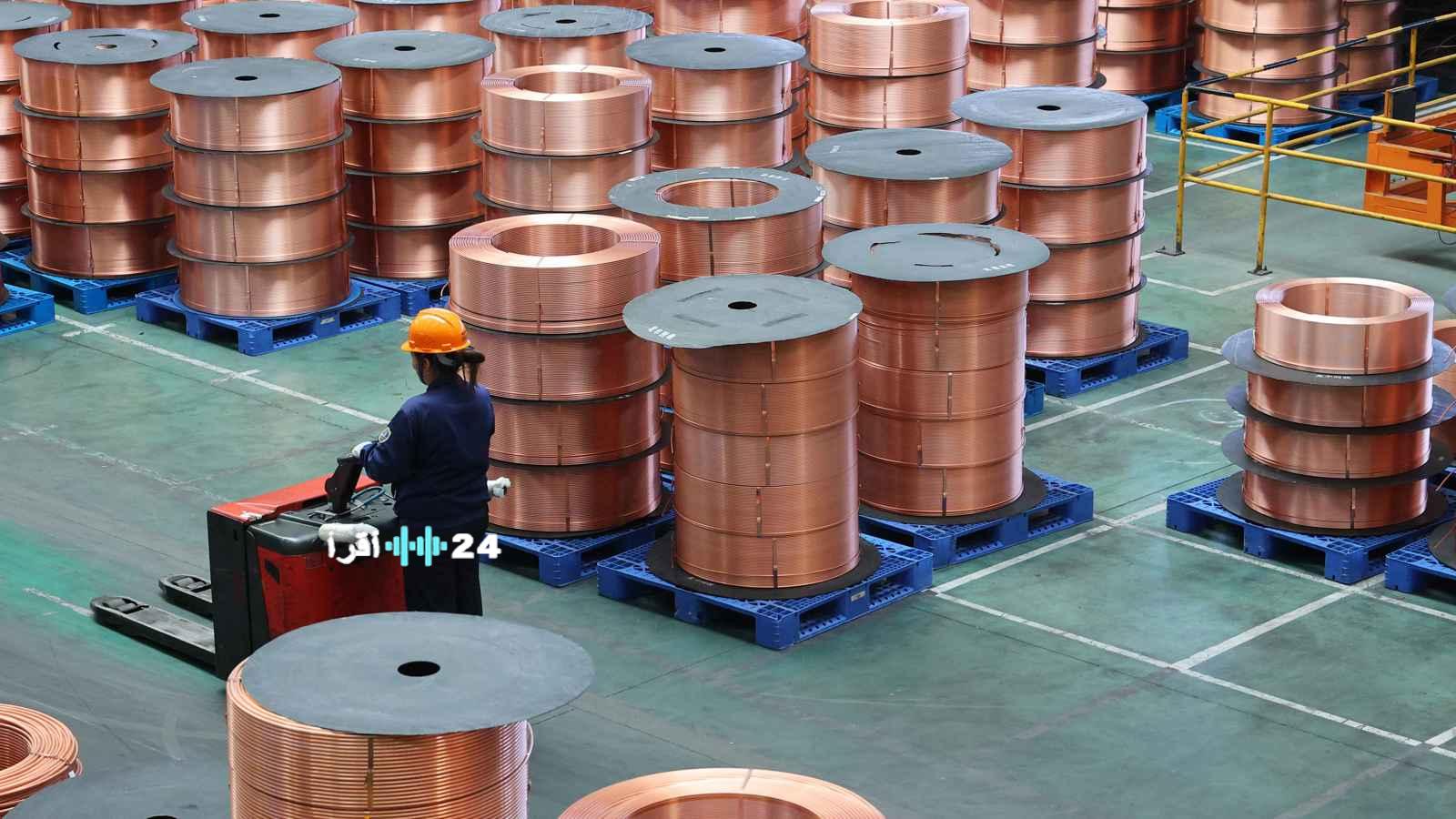 انخفاض أسعار النحاس بسبب تراجع النشاط الاقتصادي في الصين