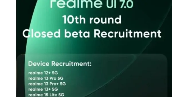Realme UI 7.0 يصل هذه قائمة الهواتف التي ستحظى بتجربته المبكرة