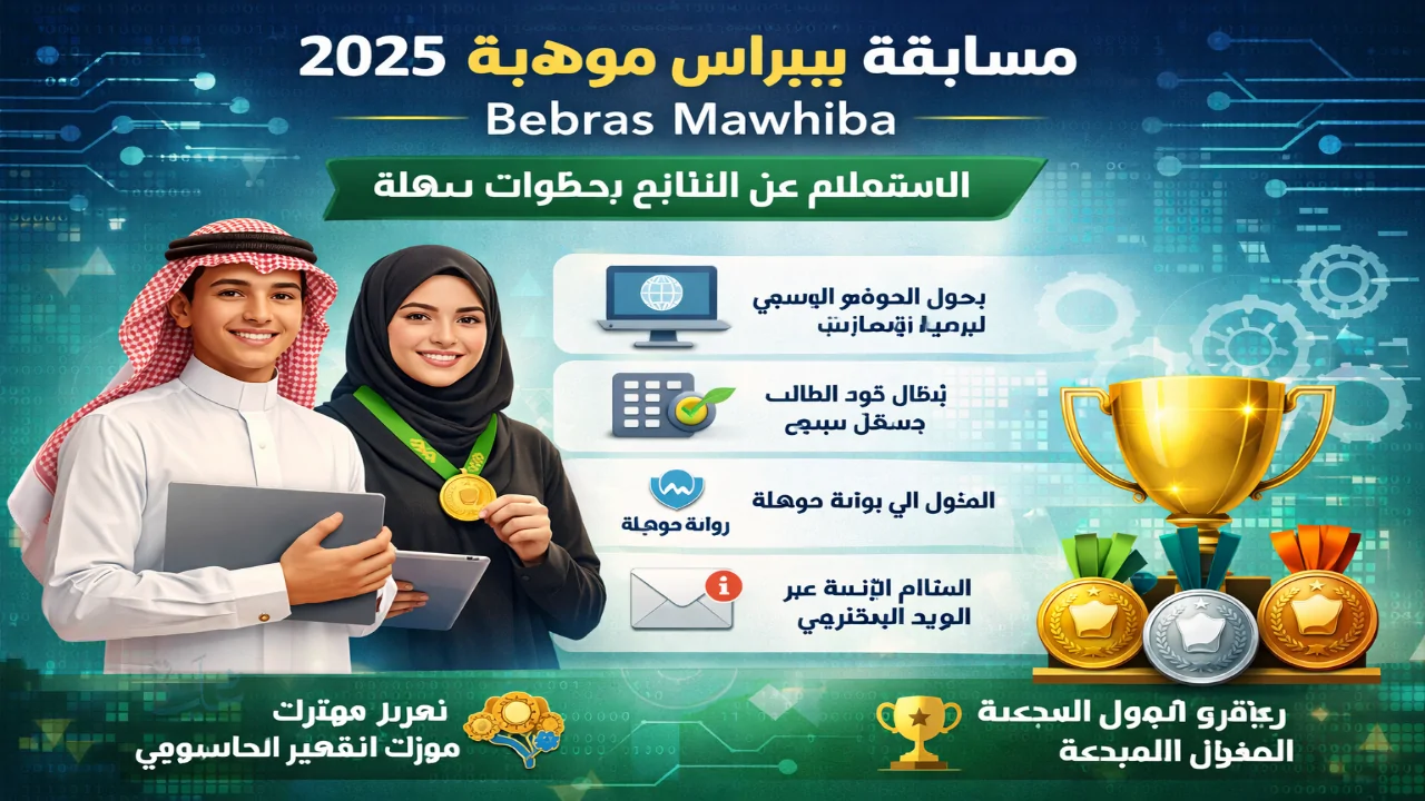 نتائج مسابقة بيبراس موهبة 2025 متوفرة الآن عبر الرابط المعتمد