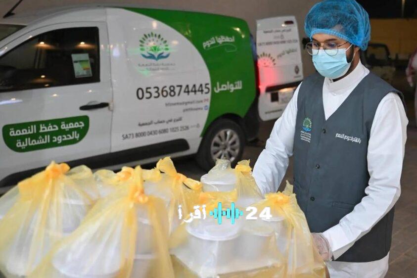مشروع حفظ النعمة في الحدود الشمالية يحقق توزيع أكثر من 42 ألف وجبة في عام 2025