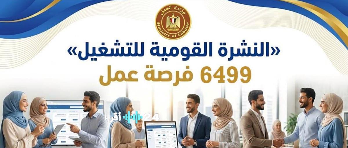 وزارة العمل تعلن عن فرص عمل يناير 2026 برواتب تبدأ من 9000 جنيه في قطاع الهندسة والفنيين