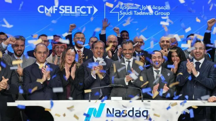 تداول السعودية تحتفل بإغلاق سوق ناسداك في نيويورك
