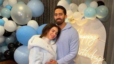 زوج مي عز الدين يحتفل بعيد ميلاده بأجواء عائلية دافئة