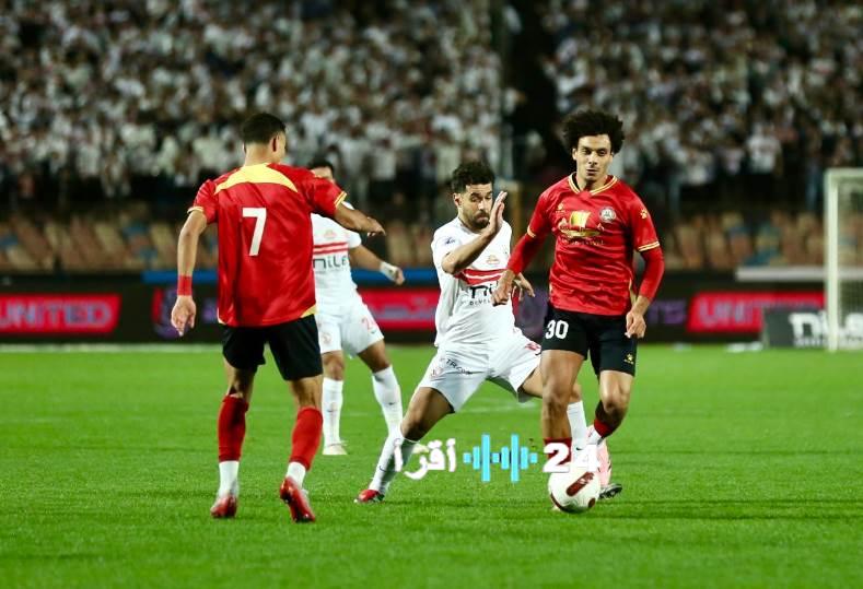 نتيجة الشوط الأول لمباراة الزمالك ضد حرس الحدود في الدوري المصري