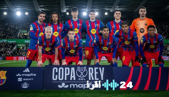 القنوات الناقلة لمباراة برشلونة وألباسيتي بكأس ملك إسبانيا 2026 بث مباشر