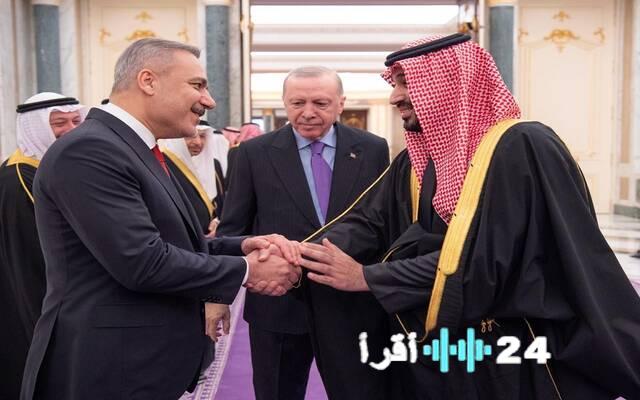 ولي العهد يستقبل الرئيس التركي في قصر اليمامة لمباحثات تعزز الشراكة