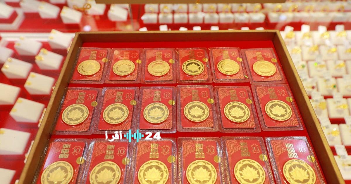 أسعار الذهب وخواتم SJC تشهد زيادة تتجاوز 7 ملايين دونغ فيتنامي