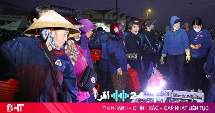 بهدوء البحار وصفاء السماء، صيادون ها تينه يستقبلون حصادًا وفيرًا من المحيط