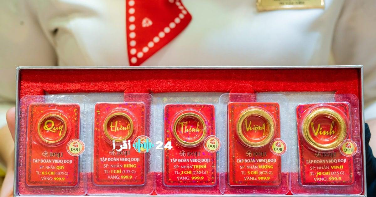 سعر الذهب في SJC وخاتم الذهب: تفاصيل أسعار اليوم