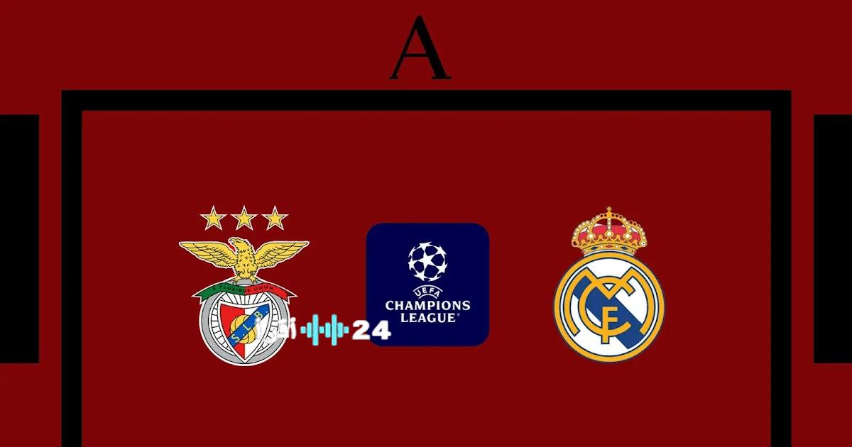 القنوات الناقلة وموعد مباراة ريال مدريد وبنفيكا اليوم في دوري أبطال أوروبا