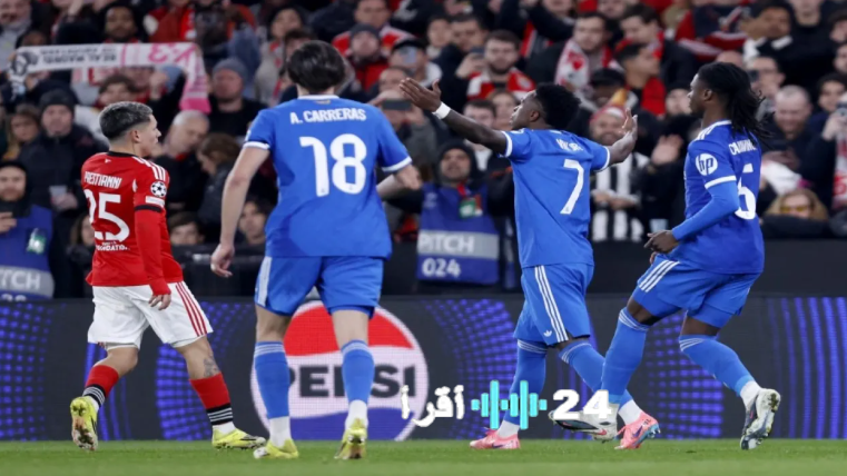 فينيسيوس يسهم في انتصار ريال مدريد على بنفيكا وسط أجواء عنصرية في المباراة