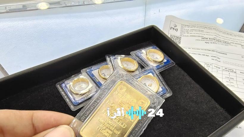 سعر الذهب يشهد ارتفاعًا بنحو 300,000 دونغ فيتنامي لكل تايل في اليوم الرابع من السنة القمرية الجديدة