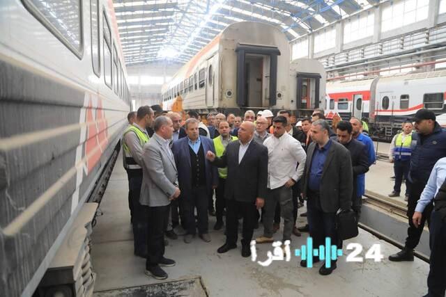 مصر تطلق أضخم مشروع لتحديث صيانة السكك الحديدية بتطوير 33 ورشة وإنشاء 8 مرافق جديدة