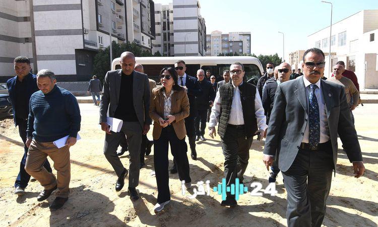 «إشراقة جديدة في مدينة الشروق» وزيرة الإسكان تزور مشروع سكن مصر وتجري جولة تفقدية ميدانية
