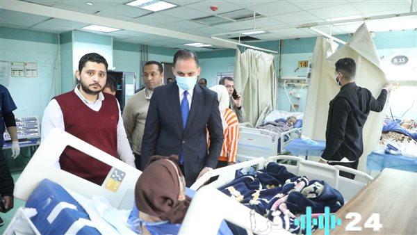 نائب وزير الصحة يتابع تداعيات حريق مستشفى عين شمس العام