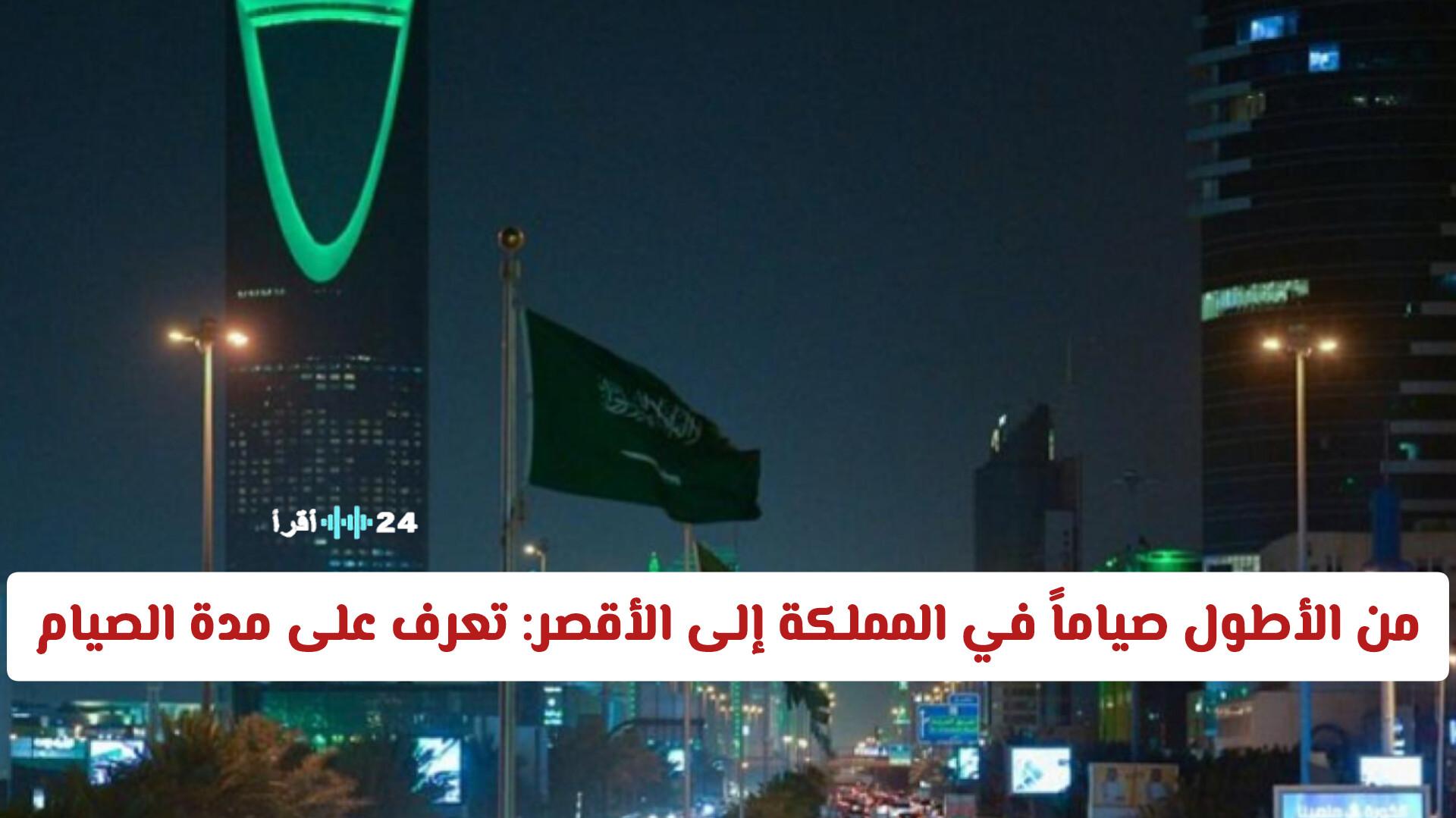 الأطول صياماً في المملكة والأقصر تعرف على مدة الصيام في كل مدينة