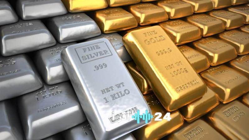 تراجع أسعار الذهب والفضة مع ارتفاع الدولار إلى أعلى مستوى خلال أسبوعين