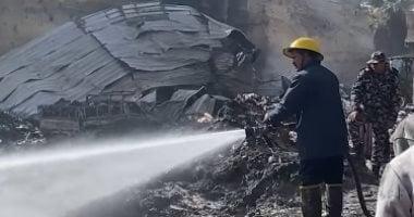 إخماد حريق في سوق الزاوية الحمراء دون تسجيل إصابات