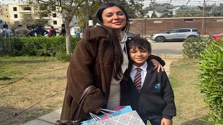 صور حصرية لبسمة داود من كواليس مسلسل أب ولكن المنتظر رمضان 2026