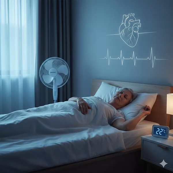 «اكتشاف طبي مقلق يطرق باب غرف نومنا» دراسة حديثة تكشف عن صلة خطيرة ومباشرة بين ارتفاع حرارة غرفة النوم وزيادة مخاطر الإصابة بأمراض القلب