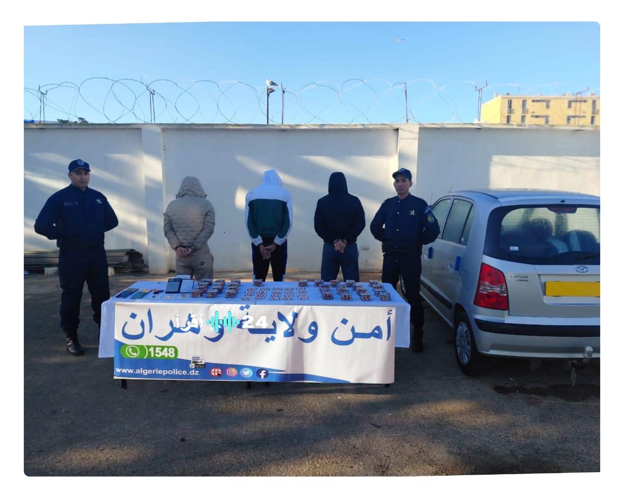 أمن دائرة عين الترك ي dismantle شبكة إجرامية متخصصة في الترويج ويضبط 8400 قرص مهلوس