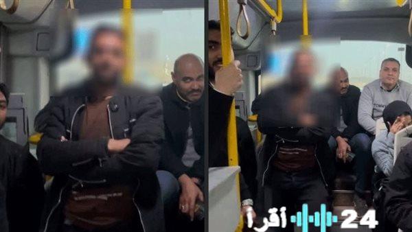أول تعليق للشاب الظاهر بالفيديو إثر مزاعم فتاة الأتوبيس الترددي