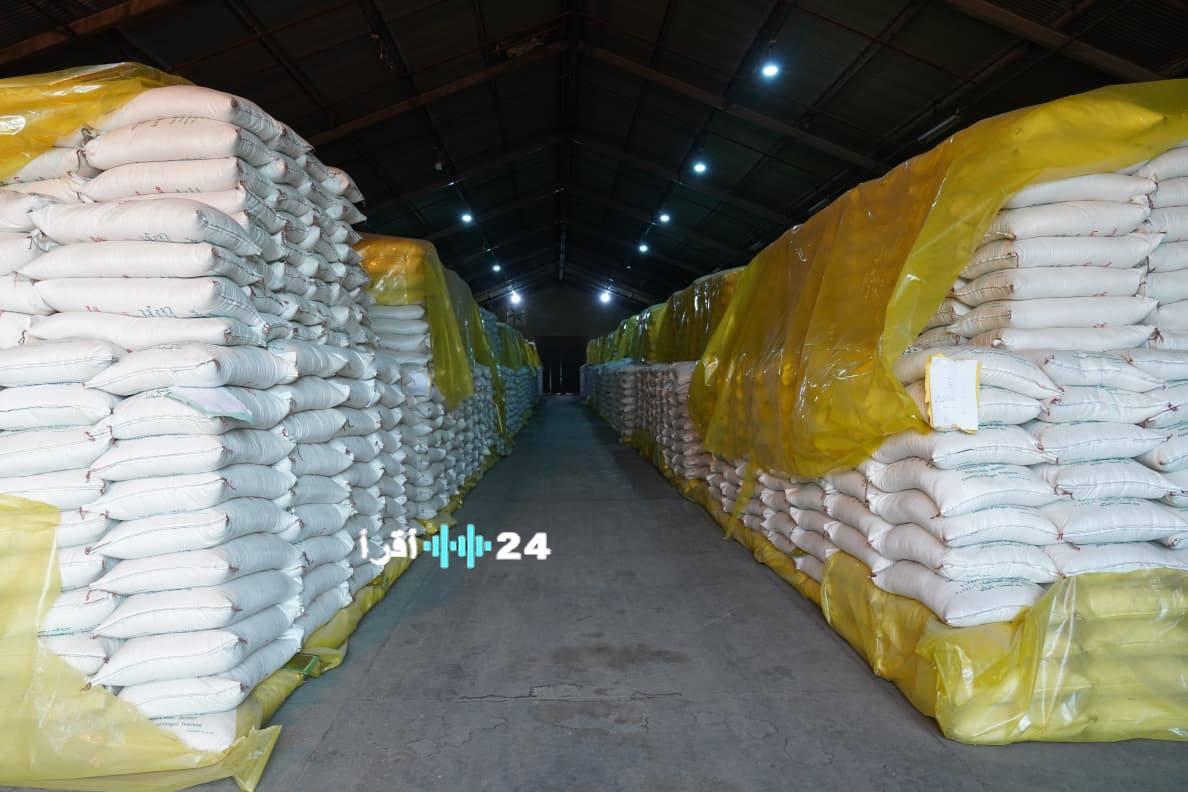 توزيع الحصة التموينية بشكل كامل لكل فرد على مسرح الأحداث