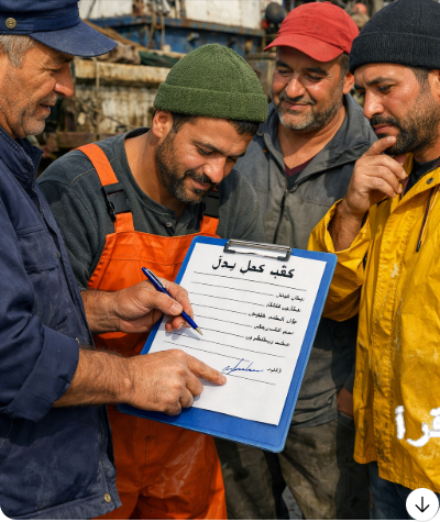 «الكونطرا» ليست مجرد ورقة.. إنها جسر عبور بحارة السردين نحو مستقبل آمن ومعترف به.عقود صيد السردين من تهميش الفوضى إلى شرعية الاعتراف كيف ترسم «الكونطرا» ملامح جيل جديد من البحارة