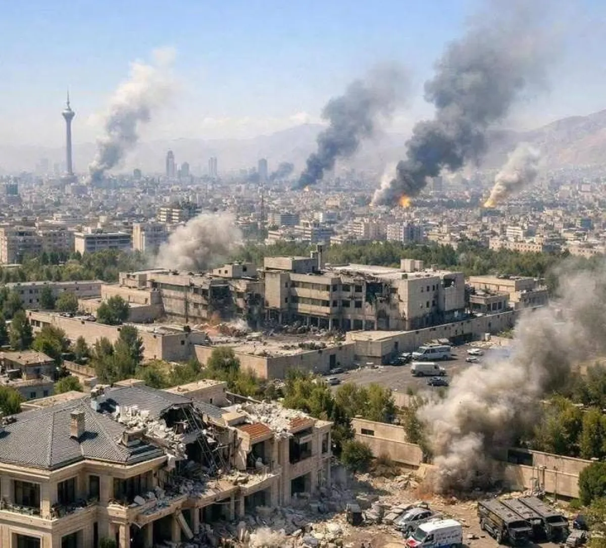 استهداف مراكز القيادة والدفاع الجوي والصواريخ والطائرات المسيرة والمطارات في إيران