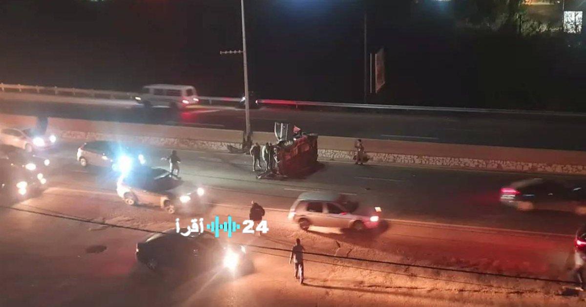 حادث مأساوي في نهر إبراهيم يسفر عن إصابتين وهروب السائق